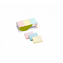 STICK'N ΧΑΡΤΙΑ ΑΥΤΟΚΟΛΛΗΤΑ 38x50mm 100Φ. ΠΑΣΤΕΛ 3ΧΡ.